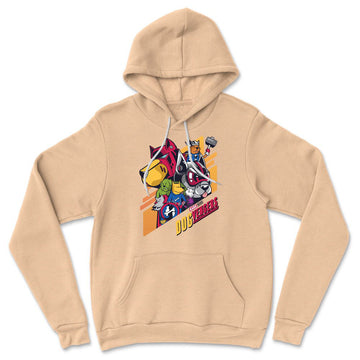 Dogvengers Hoodie in Heather Sand Dune color
